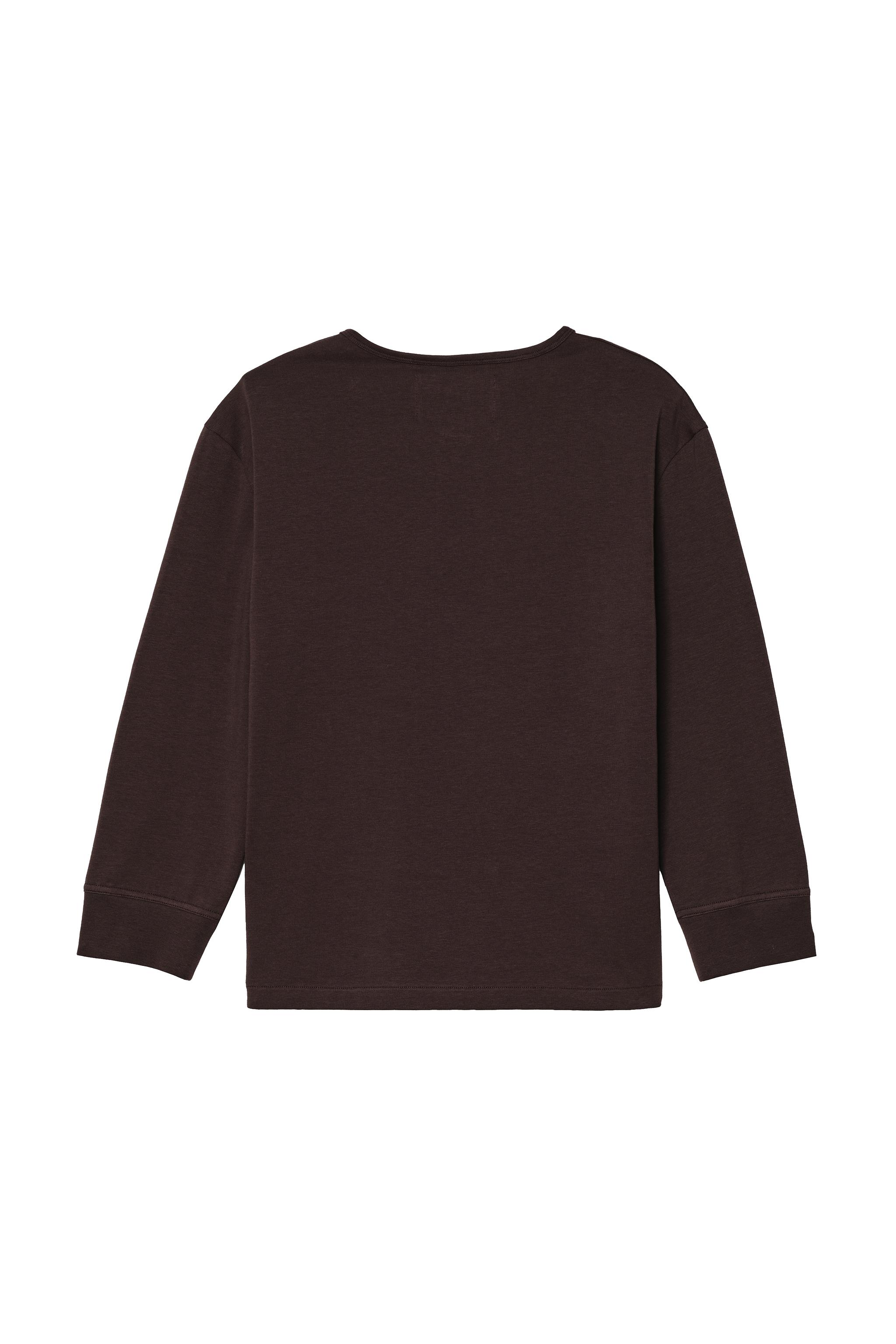 CROPPED FIT HENLEY T-SHIRT